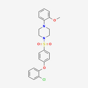 1-{[4-(2-Chlorophenoxy)phenyl]sulfonyl}-4-(2-methoxyphenyl)piperazine - 