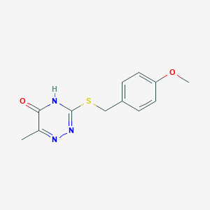 3-(4-Methoxy-benzylsulfanyl)-6-methyl-[1,2,4]triazin-5-ol - 