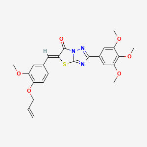 (5Z)-5-[4-(allyloxy)-3-methoxybenzylidene]-2-(3,4,5-trimethoxyphenyl)[1,3]thiazolo[3,2-b][1,2,4]triazol-6(5H)-one - 