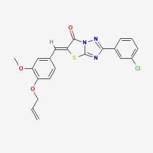 (5Z)-5-[4-(allyloxy)-3-methoxybenzylidene]-2-(3-chlorophenyl)[1,3]thiazolo[3,2-b][1,2,4]triazol-6(5H)-one - 