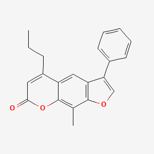 9-methyl-3-phenyl-5-propyl-7H-furo[3,2-g]chromen-7-one - 