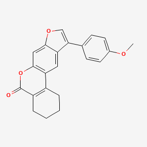 10-(4-methoxyphenyl)-1,2,3,4-tetrahydro-5H-benzo[c]furo[3,2-g]chromen-5-one - 