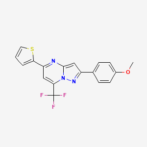2-(4-Methoxyphenyl)-5-(thiophen-2-yl)-7-(trifluoromethyl)pyrazolo[1,5-a]pyrimidine - 