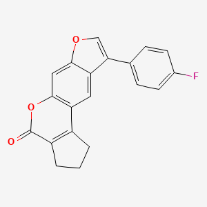 9-(4-fluorophenyl)-2,3-dihydrocyclopenta[c]furo[3,2-g]chromen-4(1H)-one - 