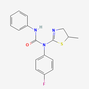 1-(4-Fluorophenyl)-1-(5-methyl-4,5-dihydro-1,3-thiazol-2-yl)-3-phenylurea - 