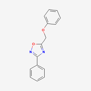 5-(Phenoxymethyl)-3-phenyl-1,2,4-oxadiazole - 4927-16-6