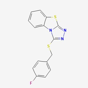 3-[(4-Fluorobenzyl)sulfanyl][1,2,4]triazolo[3,4-b][1,3]benzothiazole - 