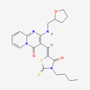 3-[(Z)-(3-Butyl-4-oxo-2-thioxo-1,3-thiazolidin-5-ylidene)methyl]-2-[(tetrahydro-2-furanylmethyl)amino]-4H-pyrido[1,2-A]pyrimidin-4-one - 