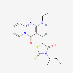 2-(allylamino)-3-[(Z)-(3-sec-butyl-4-oxo-2-thioxo-1,3-thiazolidin-5-ylidene)methyl]-9-methyl-4H-pyrido[1,2-a]pyrimidin-4-one - 