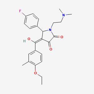 1-[2-(dimethylamino)ethyl]-4-(4-ethoxy-3-methylbenzoyl)-5-(4-fluorophenyl)-3-hydroxy-1,5-dihydro-2H-pyrrol-2-one - 