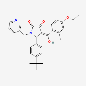 5-(4-tert-butylphenyl)-4-(4-ethoxy-2-methylbenzoyl)-3-hydroxy-1-[(pyridin-3-yl)methyl]-2,5-dihydro-1H-pyrrol-2-one - 