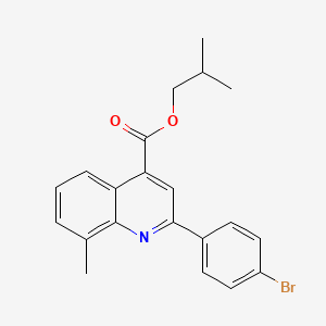 2-Methylpropyl 2-(4-bromophenyl)-8-methylquinoline-4-carboxylate - 355421-01-1
