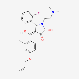 1-[2-(dimethylamino)ethyl]-5-(2-fluorophenyl)-3-hydroxy-4-[2-methyl-4-(prop-2-en-1-yloxy)benzoyl]-2,5-dihydro-1H-pyrrol-2-one - 