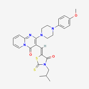 2-[4-(4-methoxyphenyl)piperazin-1-yl]-3-{(Z)-[3-(2-methylpropyl)-4-oxo-2-thioxo-1,3-thiazolidin-5-ylidene]methyl}-4H-pyrido[1,2-a]pyrimidin-4-one - 