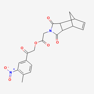 2-(4-methyl-3-nitrophenyl)-2-oxoethyl (1,3-dioxo-1,3,3a,4,7,7a-hexahydro-2H-4,7-methanoisoindol-2-yl)acetate - 