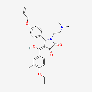 5-[4-(allyloxy)phenyl]-1-[2-(dimethylamino)ethyl]-4-(4-ethoxy-3-methylbenzoyl)-3-hydroxy-1,5-dihydro-2H-pyrrol-2-one - 