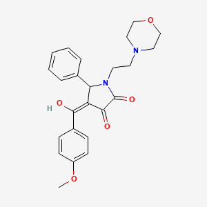 3-hydroxy-4-(4-methoxybenzoyl)-1-[2-(morpholin-4-yl)ethyl]-5-phenyl-2,5-dihydro-1H-pyrrol-2-one - 