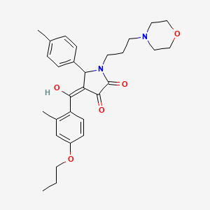 3-hydroxy-4-(2-methyl-4-propoxybenzoyl)-5-(4-methylphenyl)-1-[3-(morpholin-4-yl)propyl]-2,5-dihydro-1H-pyrrol-2-one - 