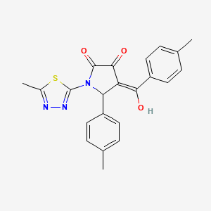 3-Hydroxy-1-(5-methyl-1,3,4-thiadiazol-2-yl)-4-(4-methylbenzoyl)-5-(p-tolyl)-1H-pyrrol-2(5H)-one - 371139-87-6