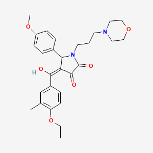4-(4-ethoxy-3-methylbenzoyl)-3-hydroxy-5-(4-methoxyphenyl)-1-[3-(morpholin-4-yl)propyl]-2,5-dihydro-1H-pyrrol-2-one - 