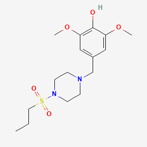 2,6-Dimethoxy-4-{[4-(propylsulfonyl)piperazin-1-yl]methyl}phenol - 