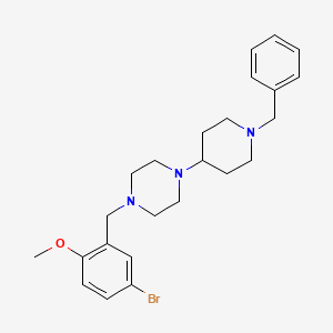 1-(1-Benzylpiperidin-4-yl)-4-[(5-bromo-2-methoxyphenyl)methyl]piperazine - 