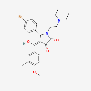 5-(4-bromophenyl)-1-[2-(diethylamino)ethyl]-4-[(4-ethoxy-3-methylphenyl)carbonyl]-3-hydroxy-1,5-dihydro-2H-pyrrol-2-one - 