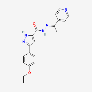 3-(4-Ethoxyphenyl)-N'-(1-(pyridin-4-yl)ethylidene)-1H-pyrazole-5-carbohydrazide - 634883-08-2