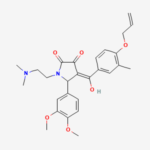 4-[4-(allyloxy)-3-methylbenzoyl]-5-(3,4-dimethoxyphenyl)-1-[2-(dimethylamino)ethyl]-3-hydroxy-1,5-dihydro-2H-pyrrol-2-one - 
