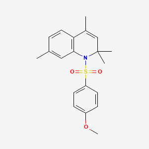 1-[(4-Methoxyphenyl)sulfonyl]-2,2,4,7-tetramethyl-1,2-dihydroquinoline - 