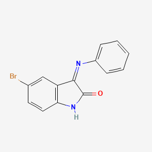 (3E)-5-bromo-3-(phenylimino)-1,3-dihydro-2H-indol-2-one - 