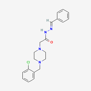 2-[4-(2-chlorobenzyl)-1-piperazinyl]-N'-[(E)-phenylmethylidene]acetohydrazide - 315198-38-0