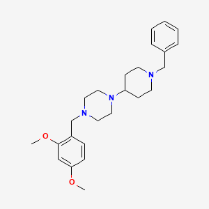 1-(1-Benzylpiperidin-4-yl)-4-[(2,4-dimethoxyphenyl)methyl]piperazine - 