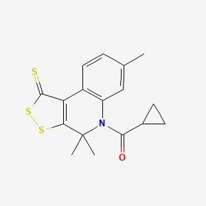 5-(cyclopropylcarbonyl)-4,4,7-trimethyl-4,5-dihydro-1H-[1,2]dithiolo[3,4-c]quinoline-1-thione - 