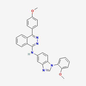 4-(4-methoxyphenyl)-N-[1-(2-methoxyphenyl)-1H-benzimidazol-5-yl]phthalazin-1-amine - 