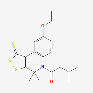 1-(8-ethoxy-4,4-dimethyl-1-thioxo-1,4-dihydro-5H-[1,2]dithiolo[3,4-c]quinolin-5-yl)-3-methylbutan-1-one - 