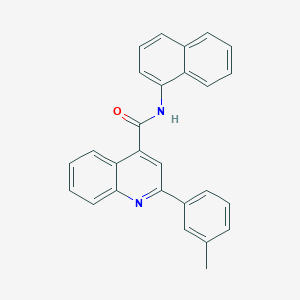 2-(3-methylphenyl)-N-(naphthalen-1-yl)quinoline-4-carboxamide - 