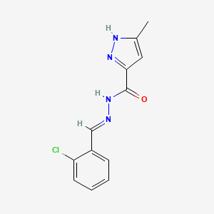 N'-[(E)-(2-chlorophenyl)methylidene]-3-methyl-1H-pyrazole-5-carbohydrazide - 