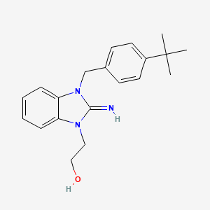 2-[3-(4-tert-butylbenzyl)-2-imino-2,3-dihydro-1H-benzimidazol-1-yl]ethanol - 