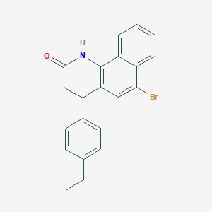 6-bromo-4-(4-ethylphenyl)-3,4-dihydrobenzo[h]quinolin-2(1H)-one - 