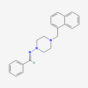 N-Benzylidene-4-(1-naphthylmethyl)-1-piperazinamine - 