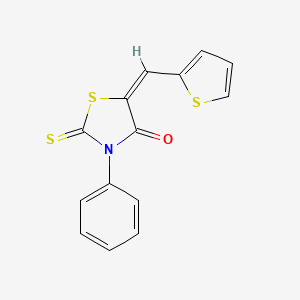 3-Phenyl-5-(2-thienylmethylene)-2-thioxo-1,3-thiazolidin-4-one - 
