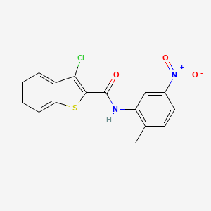 3-chloro-N-(2-methyl-5-nitrophenyl)-1-benzothiophene-2-carboxamide - 282091-67-2