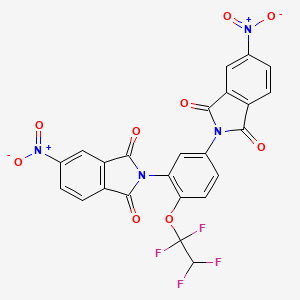 5-Nitro-2-[3-(5-nitro-1,3-dioxoisoindol-2-yl)-4-(1,1,2,2-tetrafluoroethoxy)phenyl]isoindole-1,3-dione - 