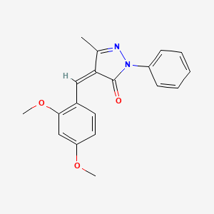 (4Z)-4-(2,4-dimethoxybenzylidene)-5-methyl-2-phenyl-2,4-dihydro-3H-pyrazol-3-one - 
