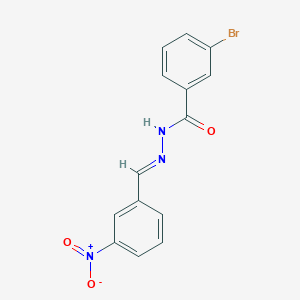 3-bromo-N'-[(E)-(3-nitrophenyl)methylidene]benzohydrazide - 302909-48-4
