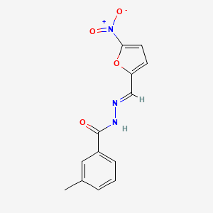 3-methyl-N'-[(E)-(5-nitrofuran-2-yl)methylidene]benzohydrazide - 