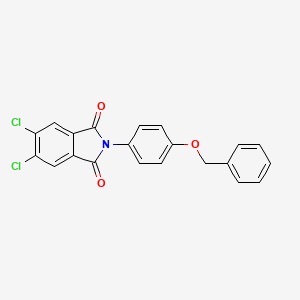 2-(4-Benzyloxy-phenyl)-5,6-dichloro-isoindole-1,3-dione - 