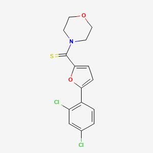 [5-(2,4-Dichloro-phenyl)-furan-2-yl]-morpholin-4-yl-methanethione - 
