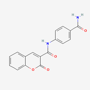 4-[(2-Oxochromen-3-yl)carbonylamino]benzamide - 